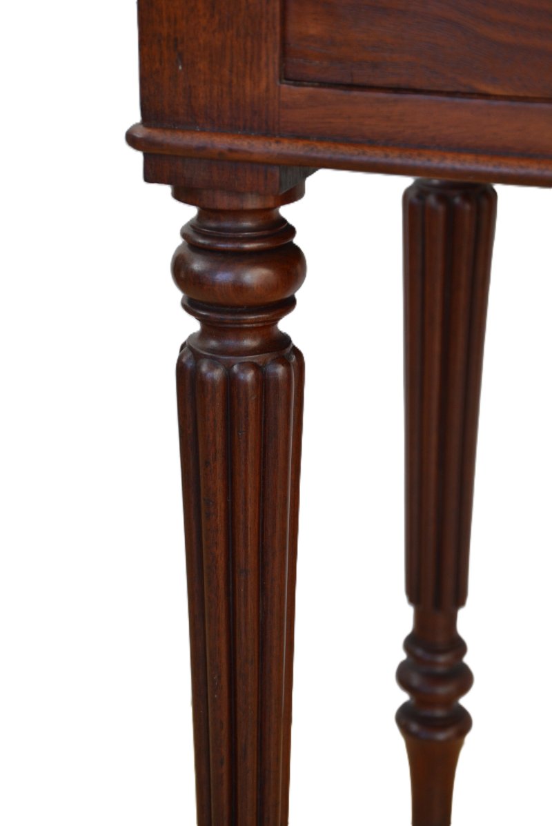 Regency Mahogany Bedside Cabinet Pot Cupboard - Image 7
